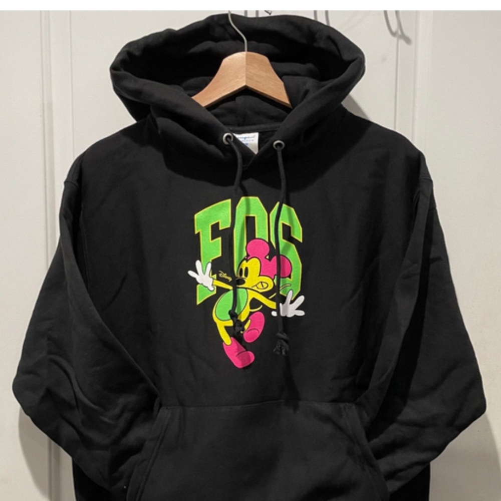 FOS Virgil Abloh x Disney Mickey Mouse Champion Hoodie large Brooklyn Museum